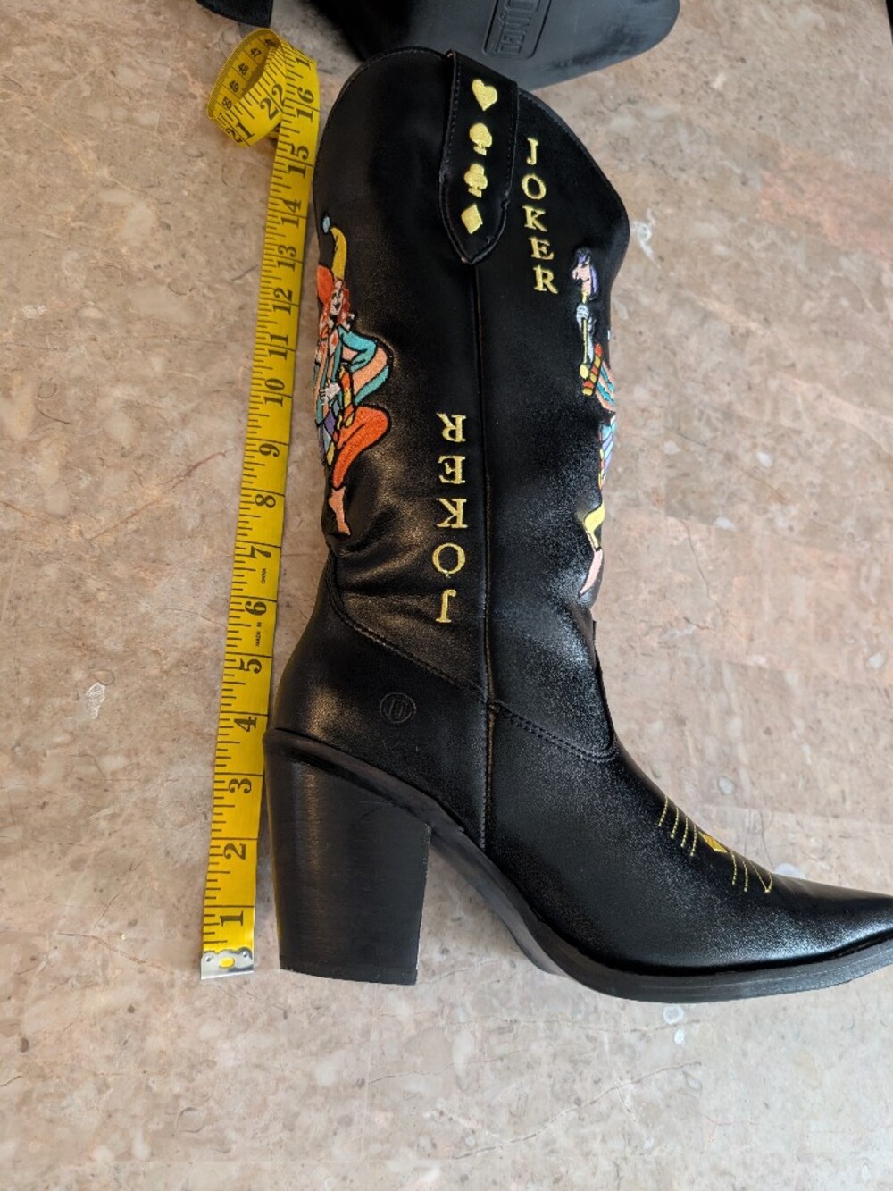 Dingo Joker Embroidered Western Leather Boots Women's Size 8.5 No Box - Picture 13 of 13